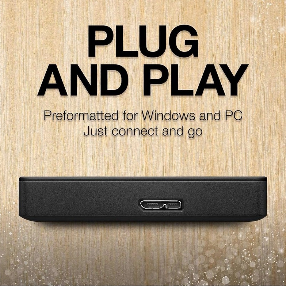 Seagate 2TB Black Portable Drive with USB3.0 Cable - Picture 7 of 9